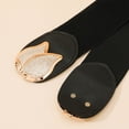 thumbnail image 6 of IQOGKRN Women's Elastic Wide Waist Belt with Buckle Stretchy Cincher for Dresses & Coats Black1 One Size, 6 of 8