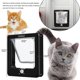 thumbnail image 2 of Cat Flap Magnetic Pet Door With Rotary 4 Way Lock For Cats, Kitties (medium Black) GuanGuan, 2 of 5