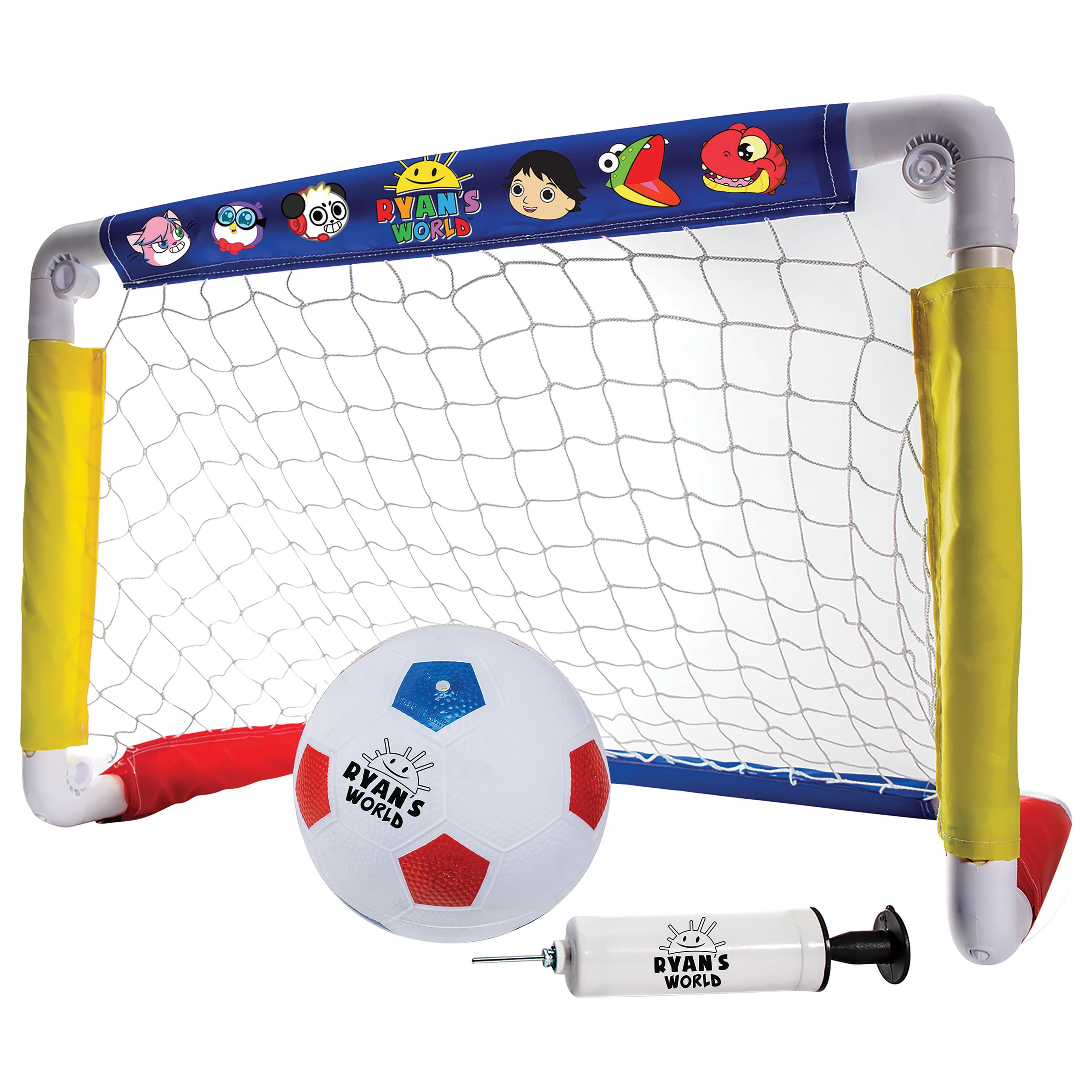 Franklin Sports Kids Soccer Goal with Ball & Pump 24" X 16" Folding Goal 