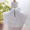thumbnail image 4 of Mujer Falso Cuello Media Cuello Desmontable Babero , 2-, Único Styel 2-White Salvador Collar falso de Peter Pan, 4 of 10