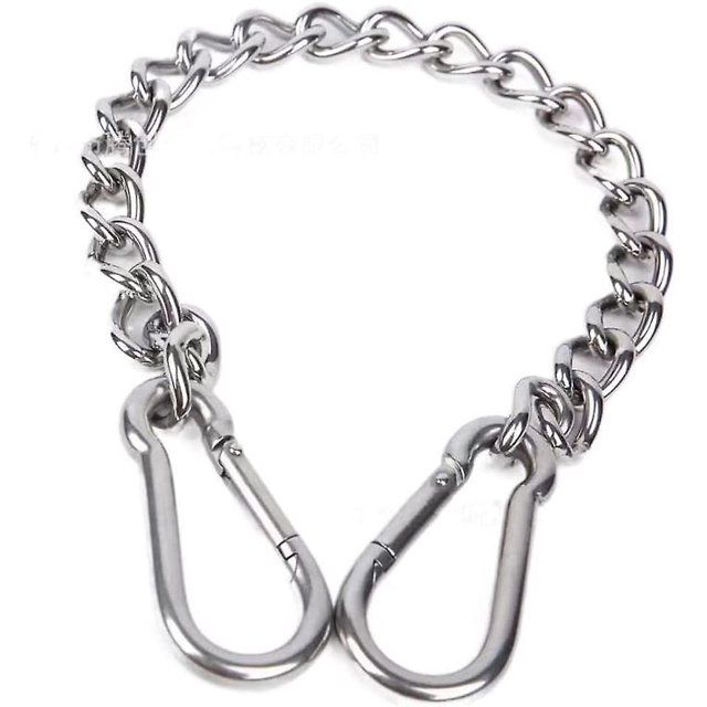 1 Uds correa de cadena de extensión de bolsa de arena de acero inoxidable 2 uds mosquetón (yu-1) LingWen 8390606671653