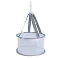 thumbnail image 3 of Billuyoard Cestas de lavandería colgantes reutilizables Soporte para orificios Licuadora de cosméticos de secado de gran capacidad Bolsa de red Estante Almacenamiento y organización del hogar Gris Billuyoard HA063603-02B, 3 of 6