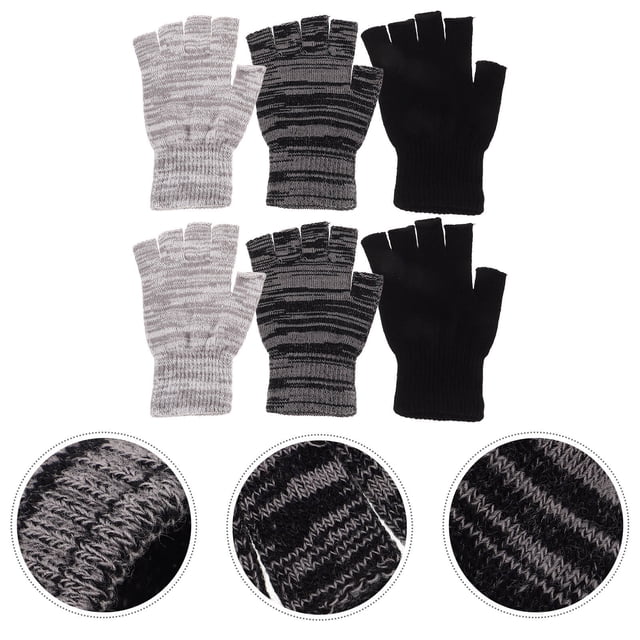 HOOWIFFY 3 Pares Para Mujer Con Descubiertos Dedo Atractivos Y Cálidos Para