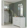 thumbnail image 2 of Tanner Collection Three-Light Brushed Nickel Transitional Vanity Light, 2 of 9