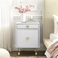 thumbnail image 2 of Posh Living Petrocchio Single Drawer/Door Nightstand in White, 2 of 8