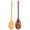 As Shown, variant on PAMINGONO 2Pcs Stirring Spoon Natural Wood Lacquer Finish Long Handle Multi-Function For Baking Food Preparation