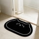 thumbnail image 5 of Alfombra De Poliéster Para Suelo Alfombrilla de baño de diatomeas con diseño de gatitos negros, 40 x 60 cm, antideslizante, de secado rápido, para baño y cocina (1 unidad) JASKFLY, 5 of 8