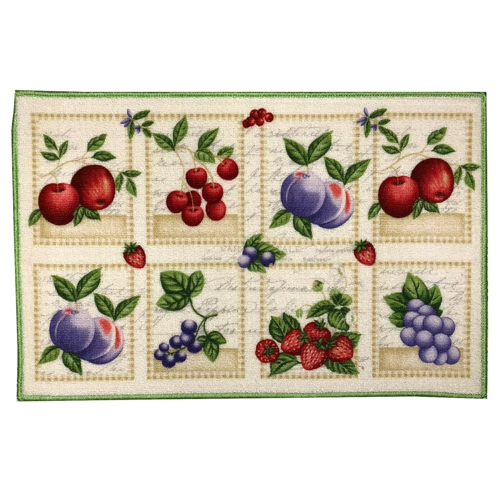 Kitchen Collection Fruit Mix Kitchen Rug, Multi, 18x28 Inches
