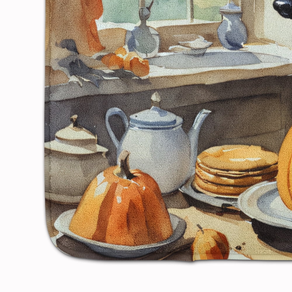 Carolines Treasures DAC1773RUG 19 x 27 in. Unisex German Shepherd Fall Kitchen Pumpkins Memory Foam Kitchen Mat