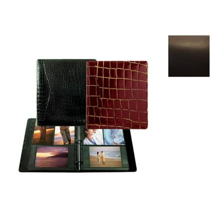Raika TN 161 BROWN 8inch x 11inch Three Ring Binder Photo Album - Brown