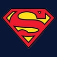 thumbnail image 2 of Boy's Superman Classic Logo  Graphic Tee Navy Blue Small, 2 of 4