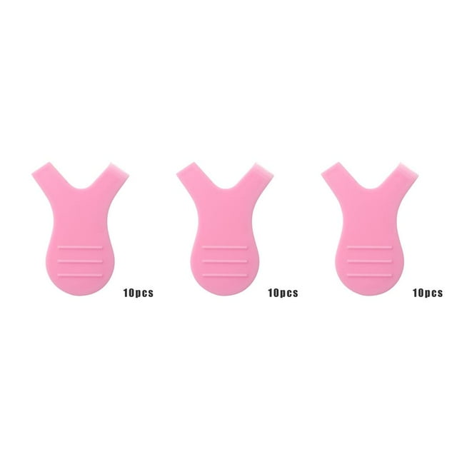 facefd 1/2/3/5 10pcs/bag Eyelash Brushes Plastic Eyelash Lifting Perm Comb Y Shape Portable Makeup Tools Pink 3PCS