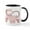 White/Black Inside, variant on CafePress - Hogs And Kisses Cute Piggies Art Mug - 11 oz Ceramic Mug - Novelty Coffee Tea Cup