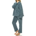 thumbnail image 5 of GTEYOIJN Women Fleece Pajama Set Knit Oversized Sweater Sleepwear 2025 Fall Winter Loungewear 2 Piece Womens Pajama Sets Fleece Pajamas Comfortable Tops Sleep Pants Lounging Warm Sleepwear（One Size), 5 of 5