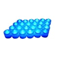 thumbnail image 1 of 24pcs Flameless LED Tea Light Candles Bright Flickering Battery Powered Fake Candles  Blue, 1 of 4