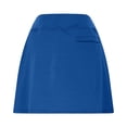thumbnail image 5 of Razzly Ladies High Waist Casual Skirt for Sports Yoga and Everyday Fitness Comfortable A-Line Design with Pockets for Active Women(Blue,S), 5 of 5