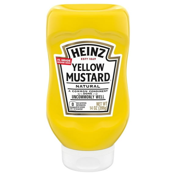 2 Pack - Heinz Yellow Mustard - 14 oz Packaging may vary