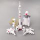 thumbnail image 1 of Decoración para tarta de cumpleaños espacial Oso de Fresa 7 piezas astronauta Cohete satélite, 1 of 5