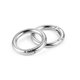 thumbnail image 2 of 2 anillos de gatillo circulares de metal de 2 cm, accesorios de bricolaje, aleación para bolsa (plata), 2 of 2
