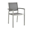 thumbnail image 2 of Modway Shore Outdoor Patio Aluminum Dining Armchair Set of 2 in Silver Gray, 2 of 5
