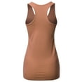 thumbnail image 3 of A2Y Women's Basic Solid Soft Cotton Scoop Neck Racer-Back Tank Top, 3 of 6