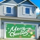 thumbnail image 5 of Feliz Navidad Decoración para puerta de garaje Fondo Árbol de Navidad Divertido Papá Noel Chimenea interior Invierno Hogar Año Fiesta navideña Pancarta Cubierta, 5 of 7