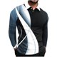thumbnail image 1 of Blusa y camisa de manga larga con cuello vuelto para hombre, jersey de solapa de manga corta, top deportivo de manga corta con solapa, blusa de poliéster para hombre, 1 of 4