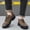 Brown, variant on CIAKGIAF Men Shoes Safety Working Footwear Round Toe Work Hiking Shoes,Wide Size Outdoor Casual Shoes