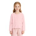 thumbnail image 3 of AUDeals Girls Bow Button Cardigan - Long Sleeve Lightweight Knit Sweater Jacket for Girls Fall Winter Casual Layering Outfit Wear, 3 of 7