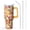 Orangish-12, variant on 40oz Stainless Steel Tumbler w/ Straw & Lid - Vacuum Insulated Fall Maple Leaves Design, Leakproof Travel Cup