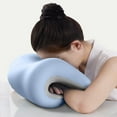 thumbnail image 4 of Iumwxz Foam Neck Pillow for Sleeping and Desk Resting Contoured Support for Head and Neck Portable Travel Pillow for Office Naps Home Use Reclining or Face Down Positions, 4 of 6