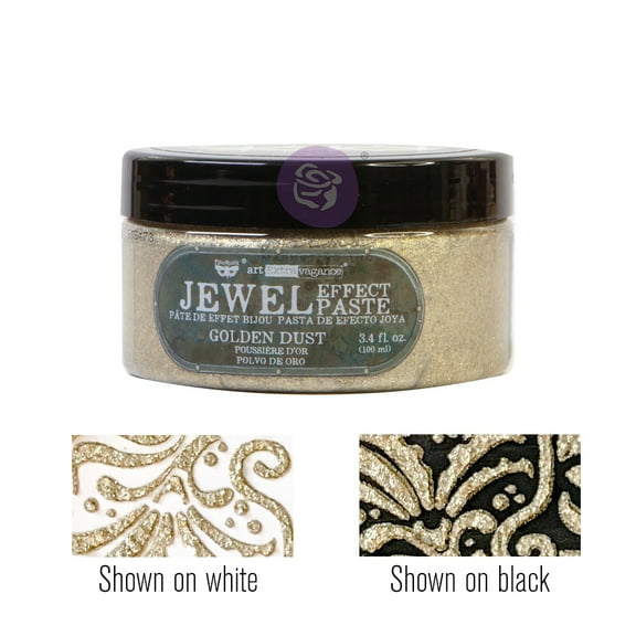 Prima Marketing Inc Art Extravagance - Jewel Texture Paste - Golden Dust - 1 Jar, 100Ml 3.4 Fl Oz Upc 655350968755