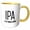 Yellow/White, variant on 3drose, Ipa a Lot When I Drink, 11oz Two-tone Black Mug