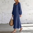 thumbnail image 3 of Luivaraty Long Sleeve Dress for Women Round Neck Maxi Dresses, 3 of 6