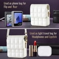 thumbnail image 6 of Allytechgroup Slim Faux Leather Crossbody Bag for Samsung Galaxy Z Flip 7 FE/ 6, Lightweight Shock-Absorbent Non-Slip Mini Purse with Magnetic Closure for Galaxy Z Flip 7 FE/ 6 Women Travel, White, 6 of 7