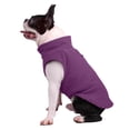 thumbnail image 4 of Chaleco para perros, tirón cálido, ropa para cachorros, suéter, suéter para clima suave al aire libre, perros medianos y grandes, invierno para , Violeta, l, 4 of 7