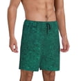 thumbnail image 2 of Fotbe Teal Marble Pantalones Cortos de Pijama para Hombre, Ropa de Dormir, Pantalones de Pijama Cortos para Hombre-Small, 2 of 6