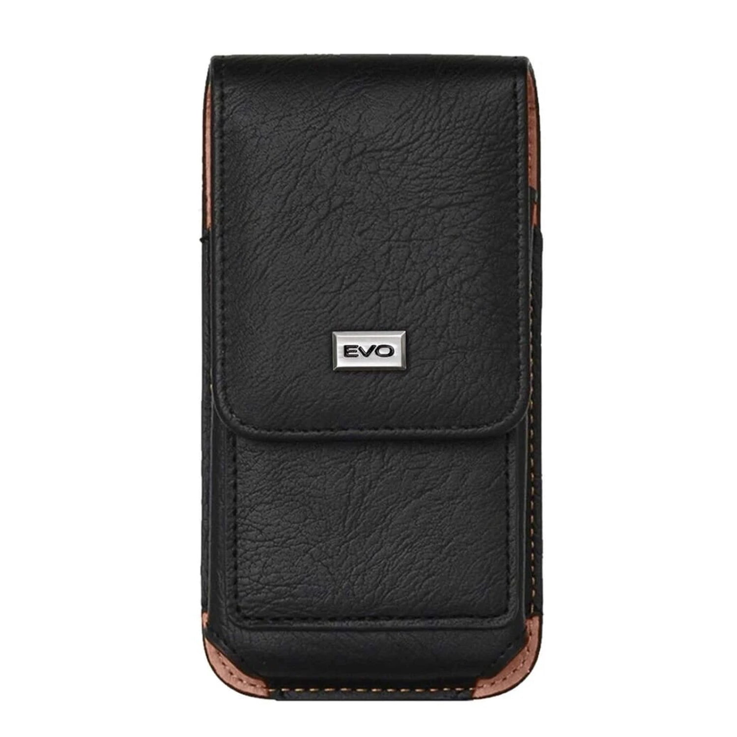 EVO 5.5" Sturdy Vertical Leather Pouch - Black