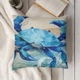 thumbnail image 3 of Ocean Throw Pillow Cover Coastal Cute Sea Turtle Octopus Seahorse Crabs Summer Green Watercolor Coastal  Cushion Cover Home Decor Sofa Car Bedroom Pillows Covers,, 3 of 5