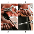 thumbnail image 4 of Pinzas Presión Tipo C Juego De 3 Piezas Lab.G, Plata, 4 of 5