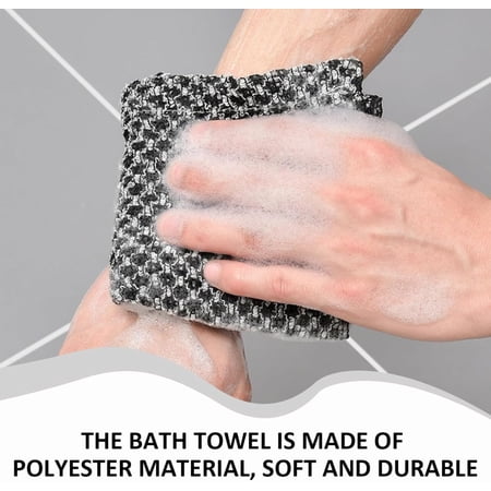 Oioii Premium Exfoliating Shower Towel Scrub Wash Cloth Soft Durable Exfoliator for Body Face Skin Care for Men and Women for Home Use Household Supplies C Oioii Premium Exfoliating Shower Towel Scrub Wash Cloth Soft Durable Exfoliator for Body Face Skin Care for Men and Women for Home Use Household Supplies C