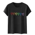 thumbnail image 4 of Blouses pour Femmes, Blouse à Manches Courtes Imprimée Mode pour Femmes, T-Shirt Amusant à Col Rond, 4 of 6