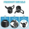 thumbnail image 3 of Uxcell Spring Band Hose Pipe Clamps for 5-6mm OD Hose, 35 Pack Silicone Vacuum Constant Tension Clips, Black, 3 of 7