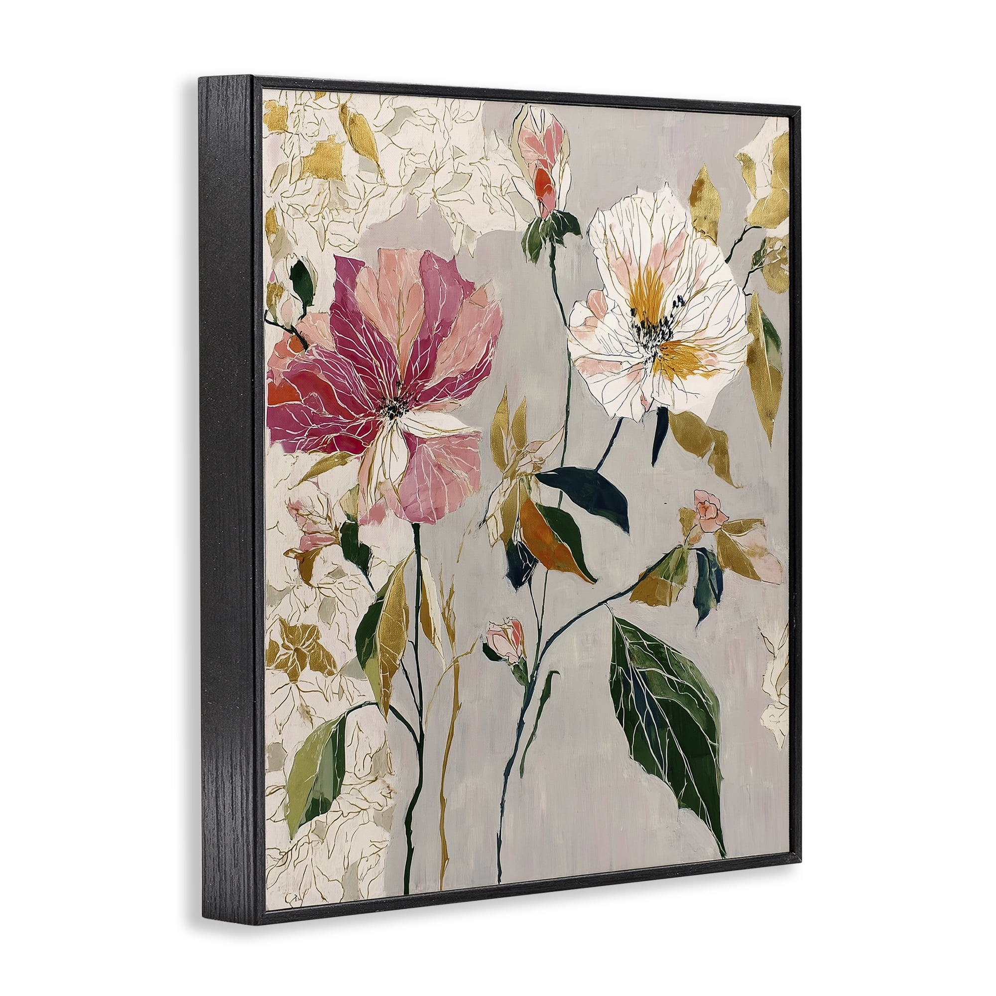 Playful Assumption Abstraction Black Framed Giclee Art, design by Annabelle Hall