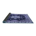 thumbnail image 2 of Ahgly Company Indoor Square Geometric Blue Traditional Area Rugs, 3' Square, 2 of 4