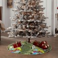 thumbnail image 4 of Sikiie Surfing Dinosaur Nativity Christmas Tree Skirt, Jesus Christian Winter Holiday Tree Mat Decoration(30-48IN)30", 4 of 6