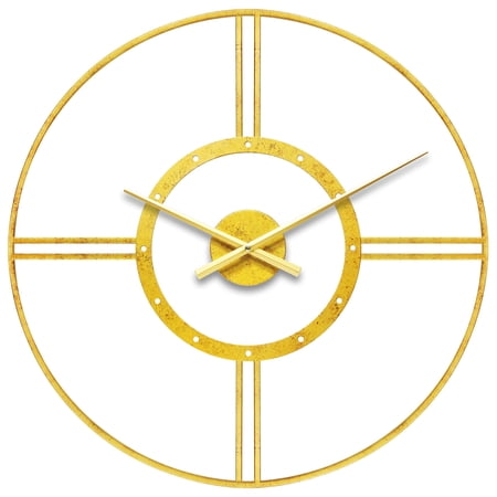 Infinity Instruments Astro Gold Round Modern 24-inch Analog Wall Clock