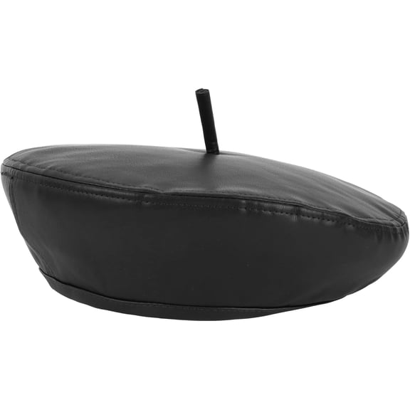 Kukuzhu Women Fall Winter Spring PU Leather Beret French Style Artist Hat