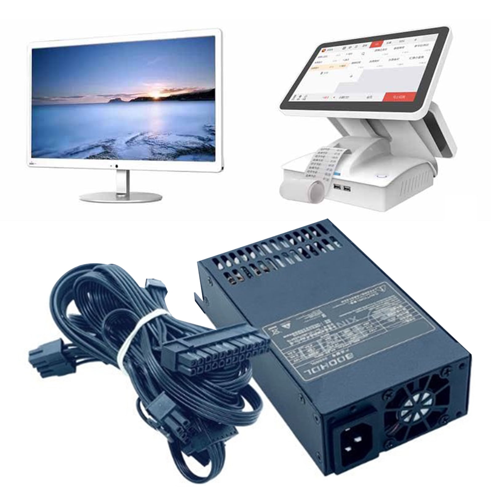 Desktop Computer Chassis Power Supply 600W FLEX ITX 1U Small Desktop Cash Register Power Supplies 110V
