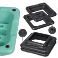 thumbnail image 4 of ZENSTYLE 16" x 16" Adjustable Aerobic Stepper Workout Platform with 4 Risers for Home Gym Fitness, 4 of 10